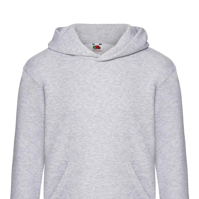 Kinder/Kids Premium Effen Hoodie (Heide Grijs)