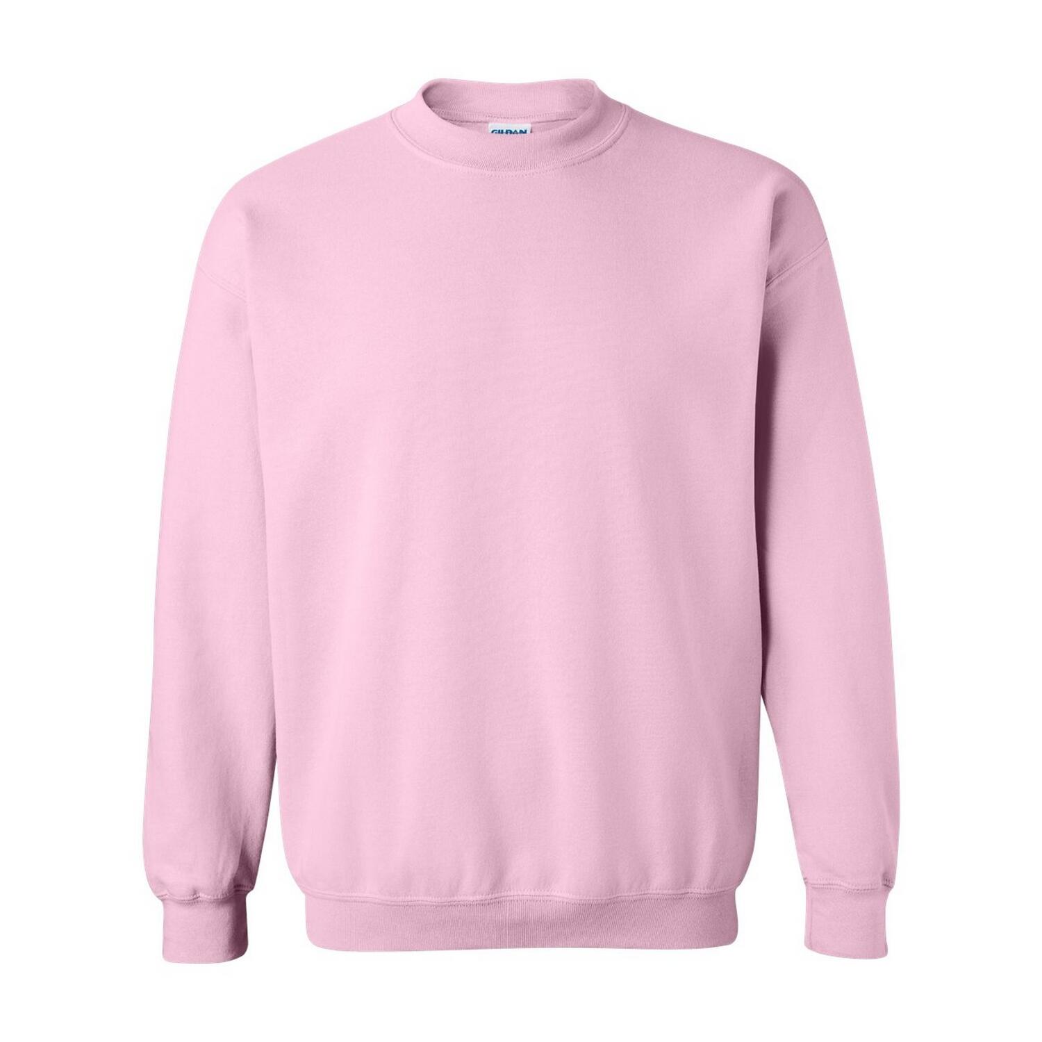 GILDAN Unisex Adult Heavy Blend Crew Neck Sweatshirt (Light Pink)
