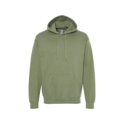 Unisex softstyle fleece midweight hoodie voor volwassenen (militair groen)