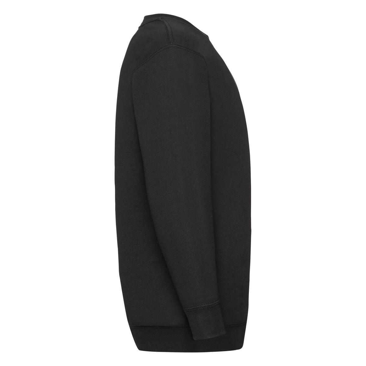 Childrens Unisex Set In Sleeve Sweatshirt (Pack of 2) (Black) 3/3