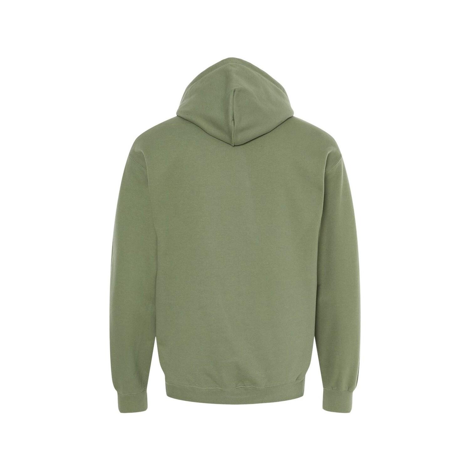 Sweat À Capuche SOFTSTYLE Adulte (Vert Kaki) 2/2