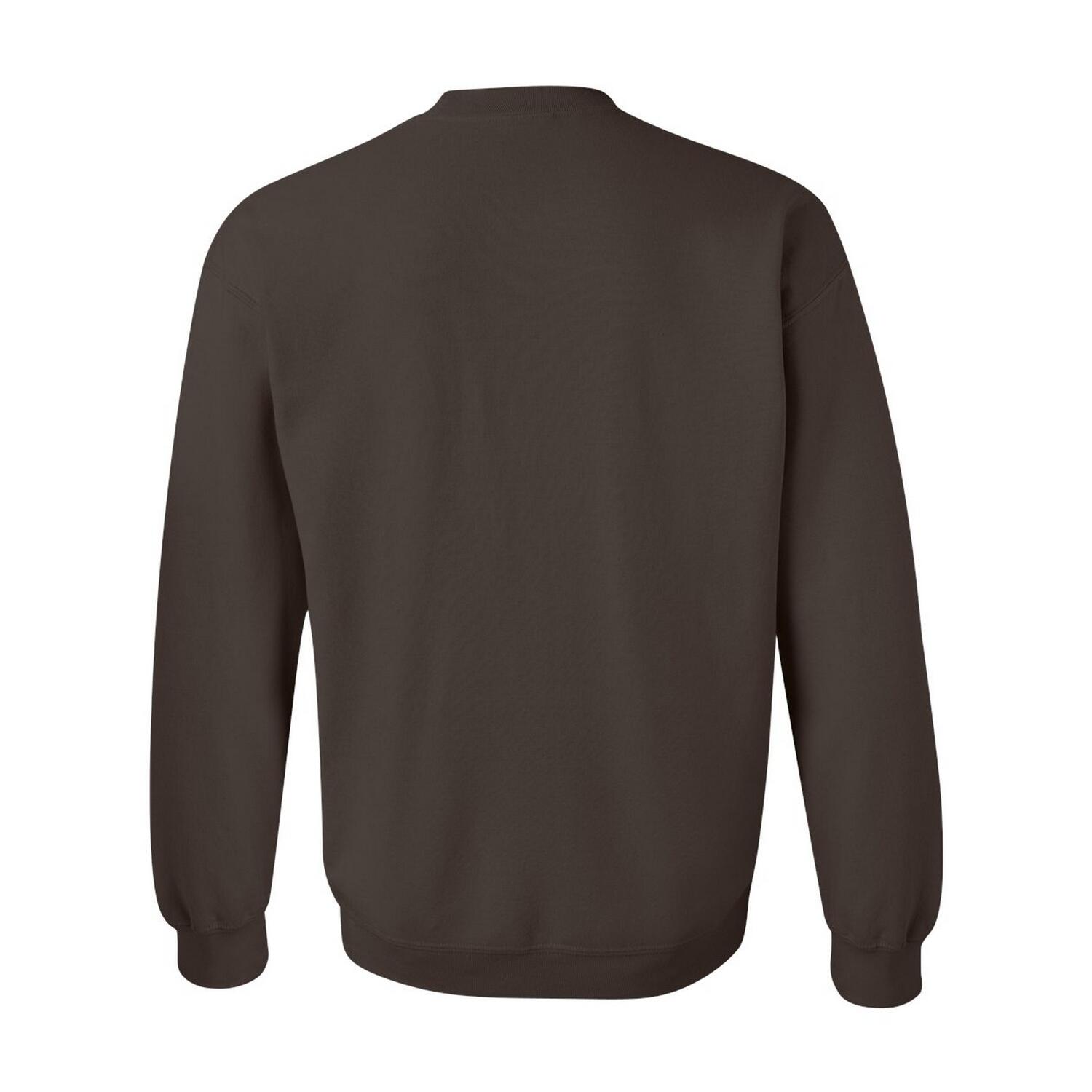 Felpa Girocollo Adulto Unisex Gildan Cioccolato Fondente 2/3