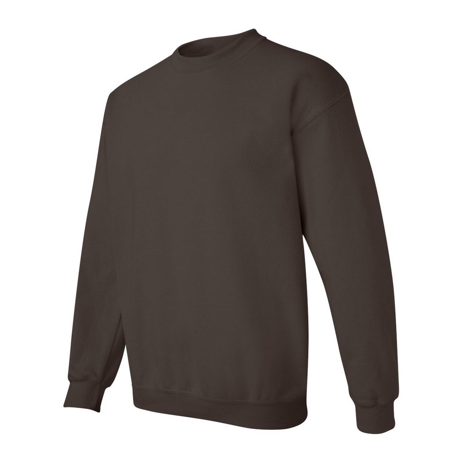 Felpa Girocollo Adulto Unisex Gildan Cioccolato Fondente 3/3