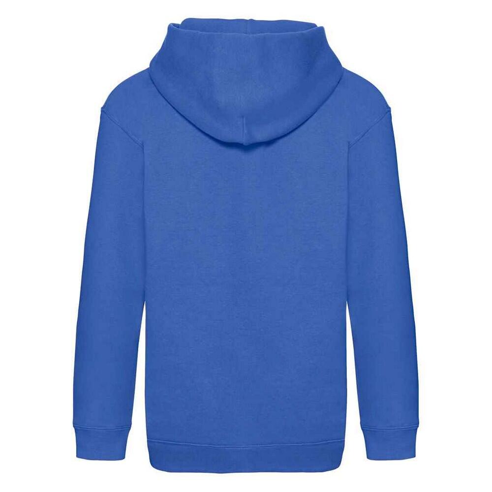 Felpa Con Cappuccio Bambini Fruit Of The Loom Premium Blu Reale 2/3