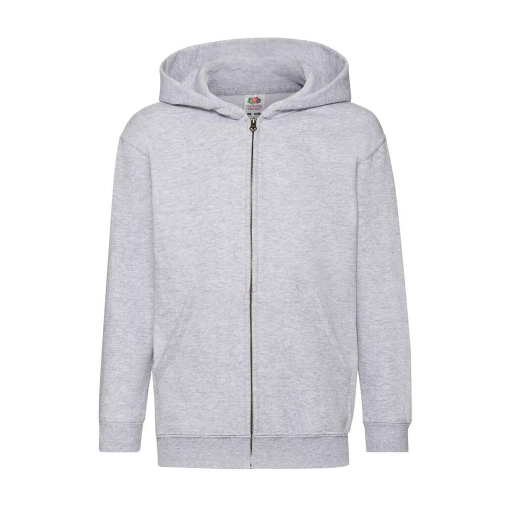 Childrens/Kids Classic Heather Full Zip Hoodie (Heather Grey)