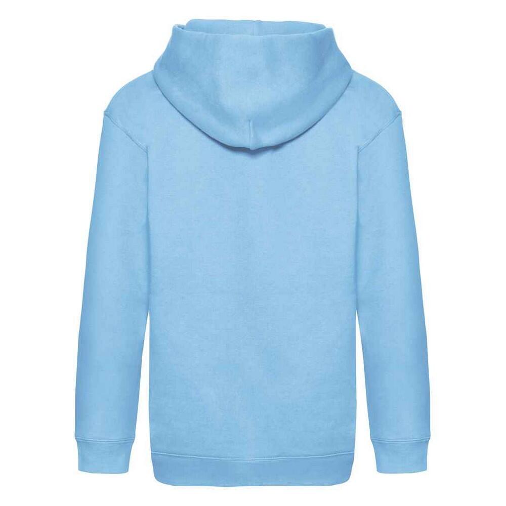 Felpa Con Cappuccio Bambini Fruit Of The Loom Premium Azzurro 2/3