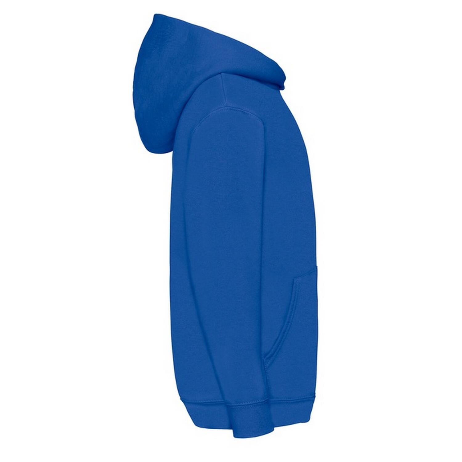 Felpa Con Cappuccio Bambini Fruit Of The Loom Classic Blu Reale 2/2