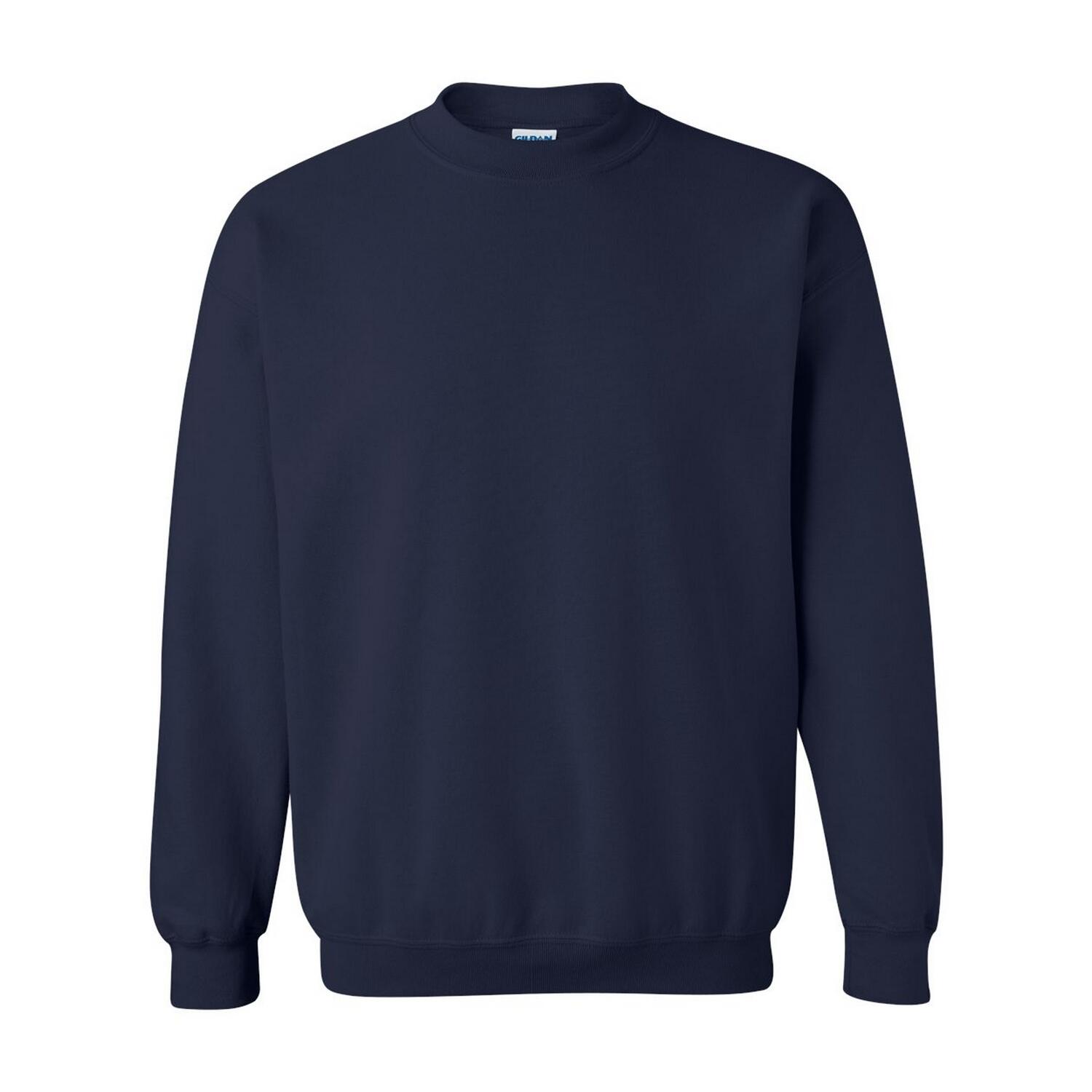 GILDAN Camisola de gola redonda de mistura pesada unissexo para adultos Azul Marinho