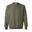 Unisex Adult Sweatshirt met Zware Mouwenhals (Militair Groen)