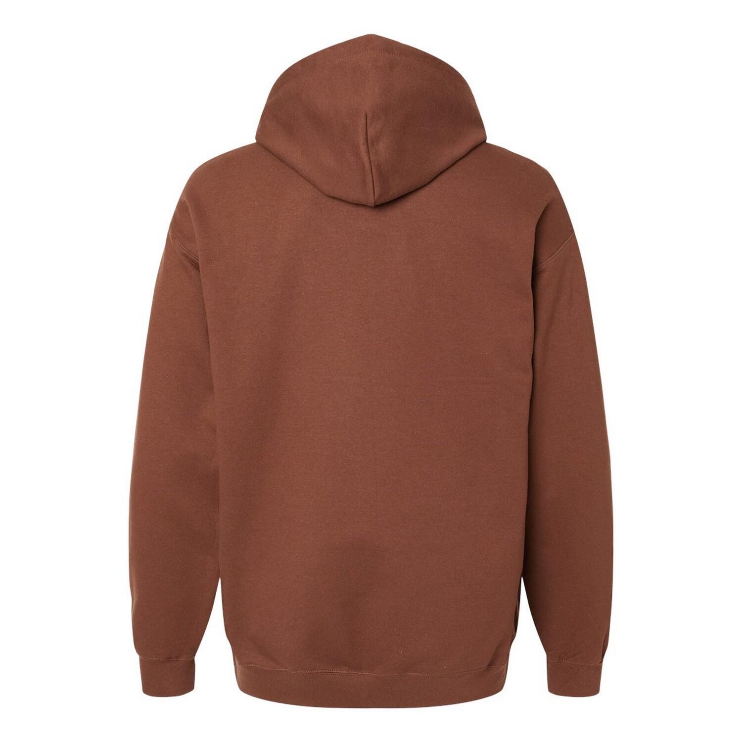 Felpa Con Cappuccio Peso Medio Adulto Unisex Gildan Softstyle Cacao 2/2
