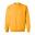 Unisex Adult Sweatshirt met Zware Mouwenhals (Goud)
