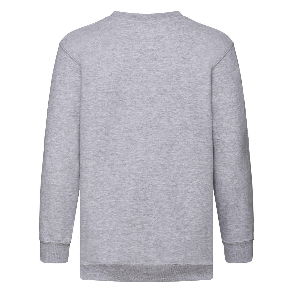 Felpa Semplice A Giro Bambini Fruit Of The Loom Classic Grigio Erica 2/3