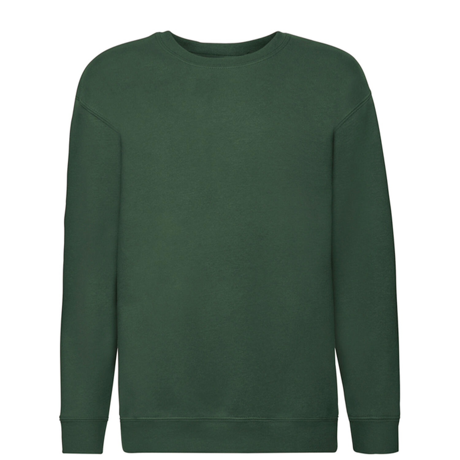 FRUIT OF THE LOOM Felpa A Giro Bambini Fruit Of The Loom Premium Verde Bottiglia