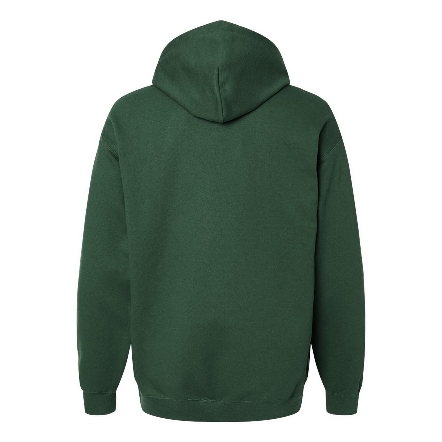 Felpa Con Cappuccio Adulto Unisex Gildan Softstyle Verde Foresta 2/3