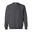 Unisex Adult Sweatshirt met Zware Mouwenhals (Houtskool)