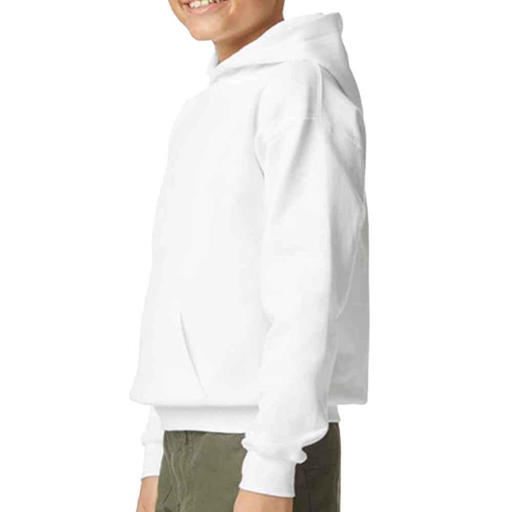 Sweat À Capuche SOFTSTYLE Enfant (Blanc) 3/3