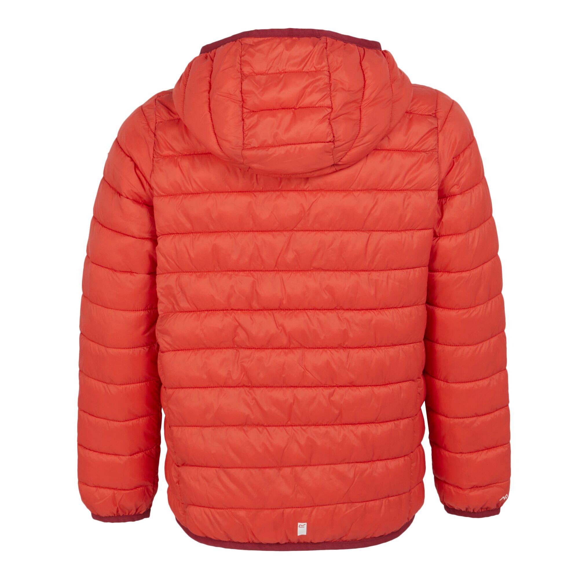 Marizion gewatteerde jas met capuchon voor kinderen/Kinderen (Rood 2/4