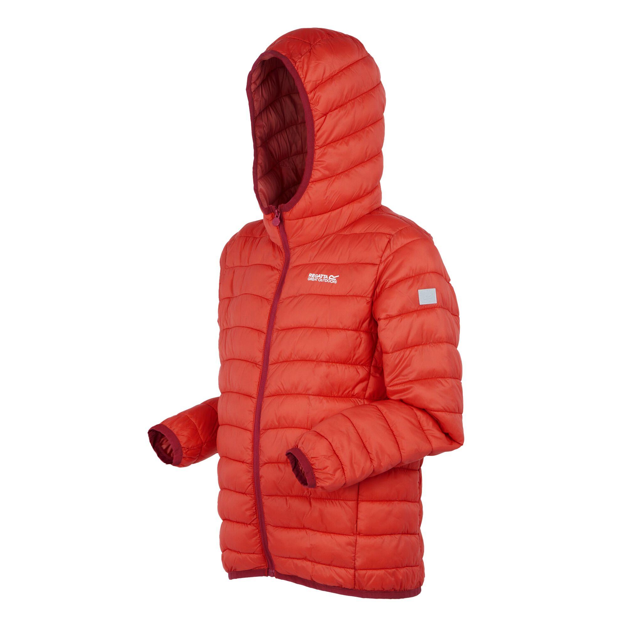 Marizion gewatteerde jas met capuchon voor kinderen/Kinderen (Rood 3/4
