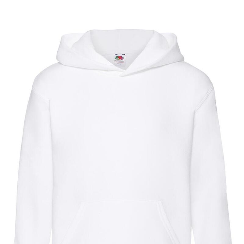 Kinder/Kids Premium Effen Hoodie (Wit)