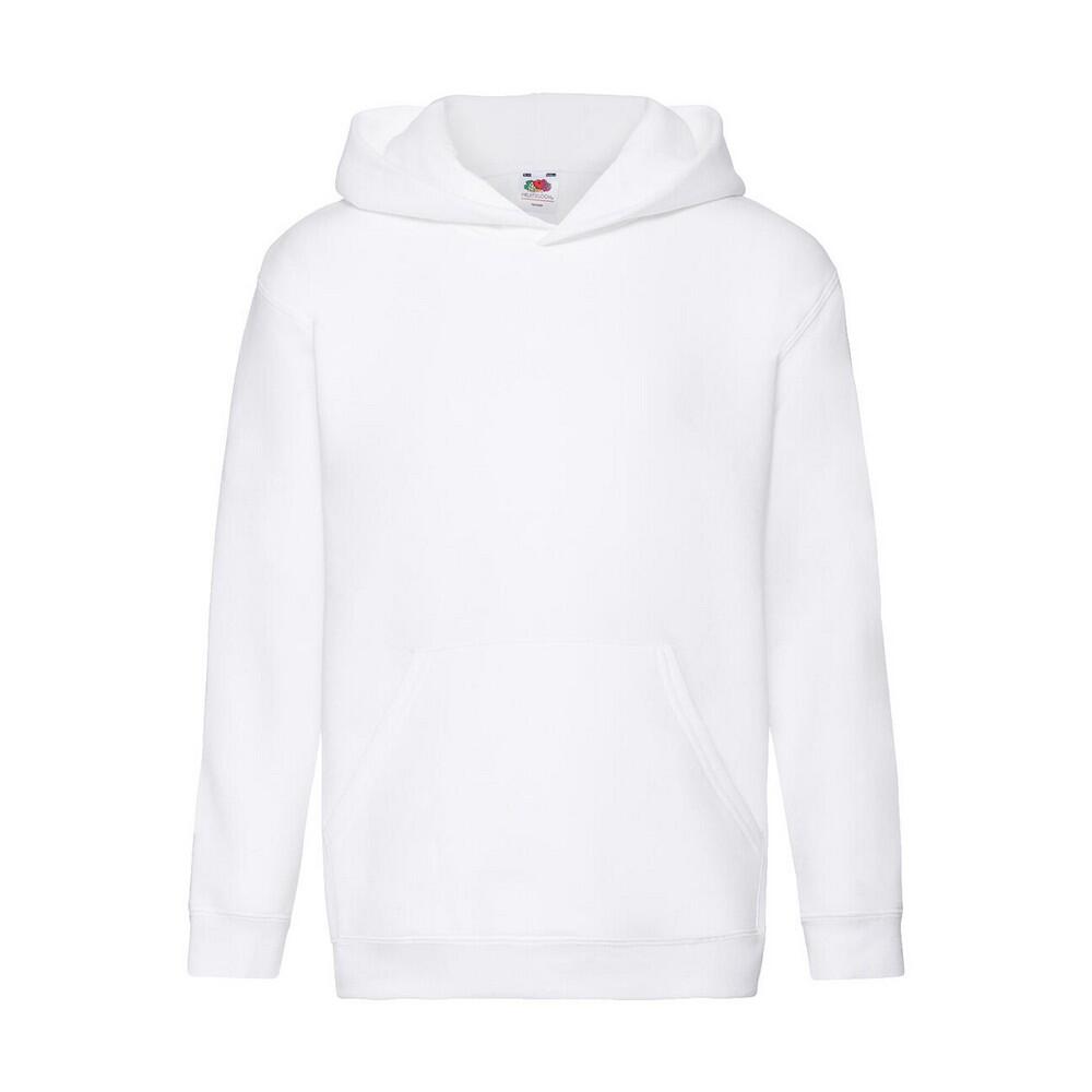 Childrens/Kids Premium Plain Hoodie (White)