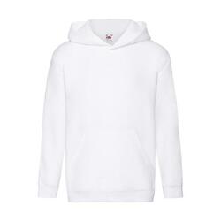 Sweat À Capuche PREMIUM Enfant (Blanc)