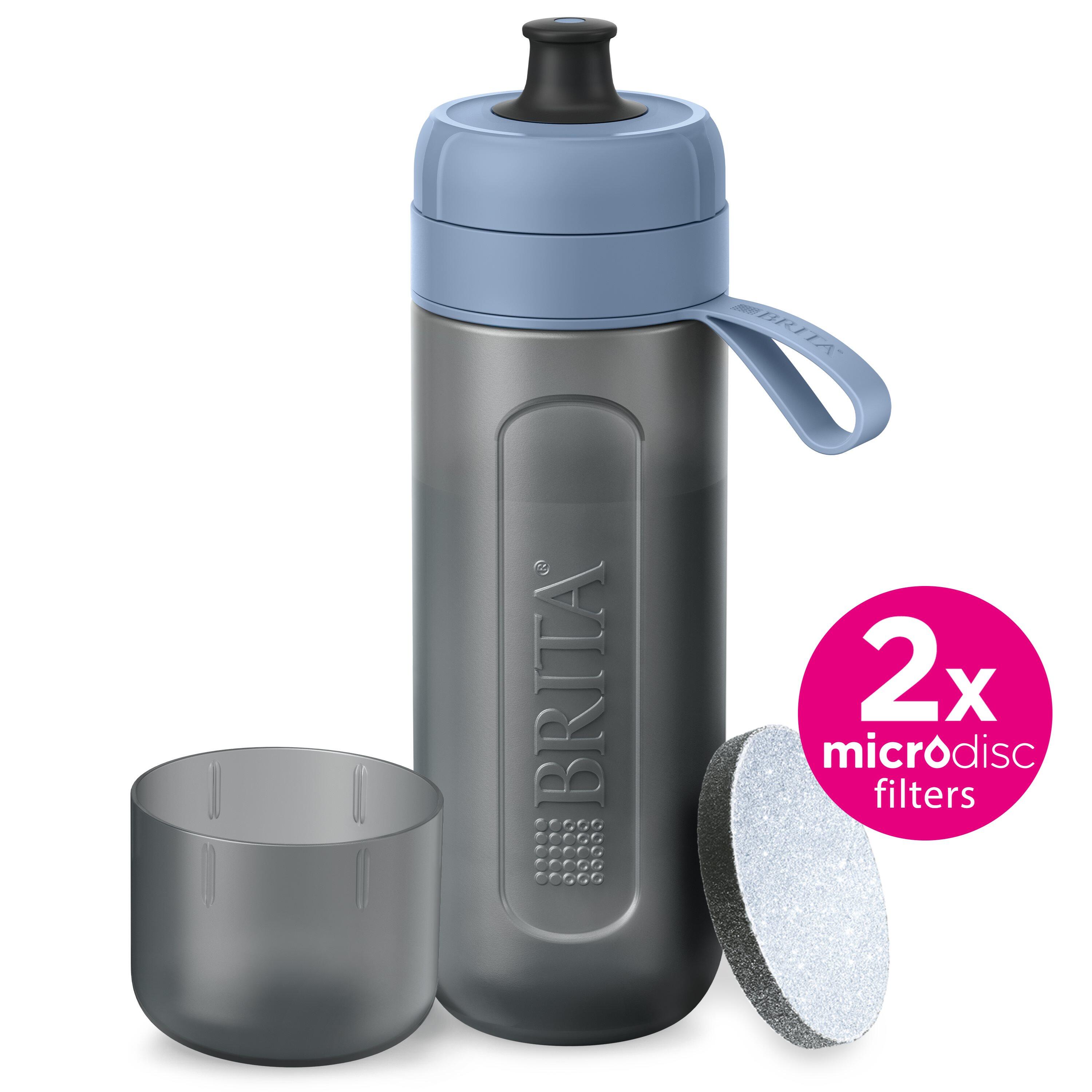 BRITA Waterfilterfles Active 0.6L Donkerblauw inclusief 2 MicroDisc Single Unit 2/7