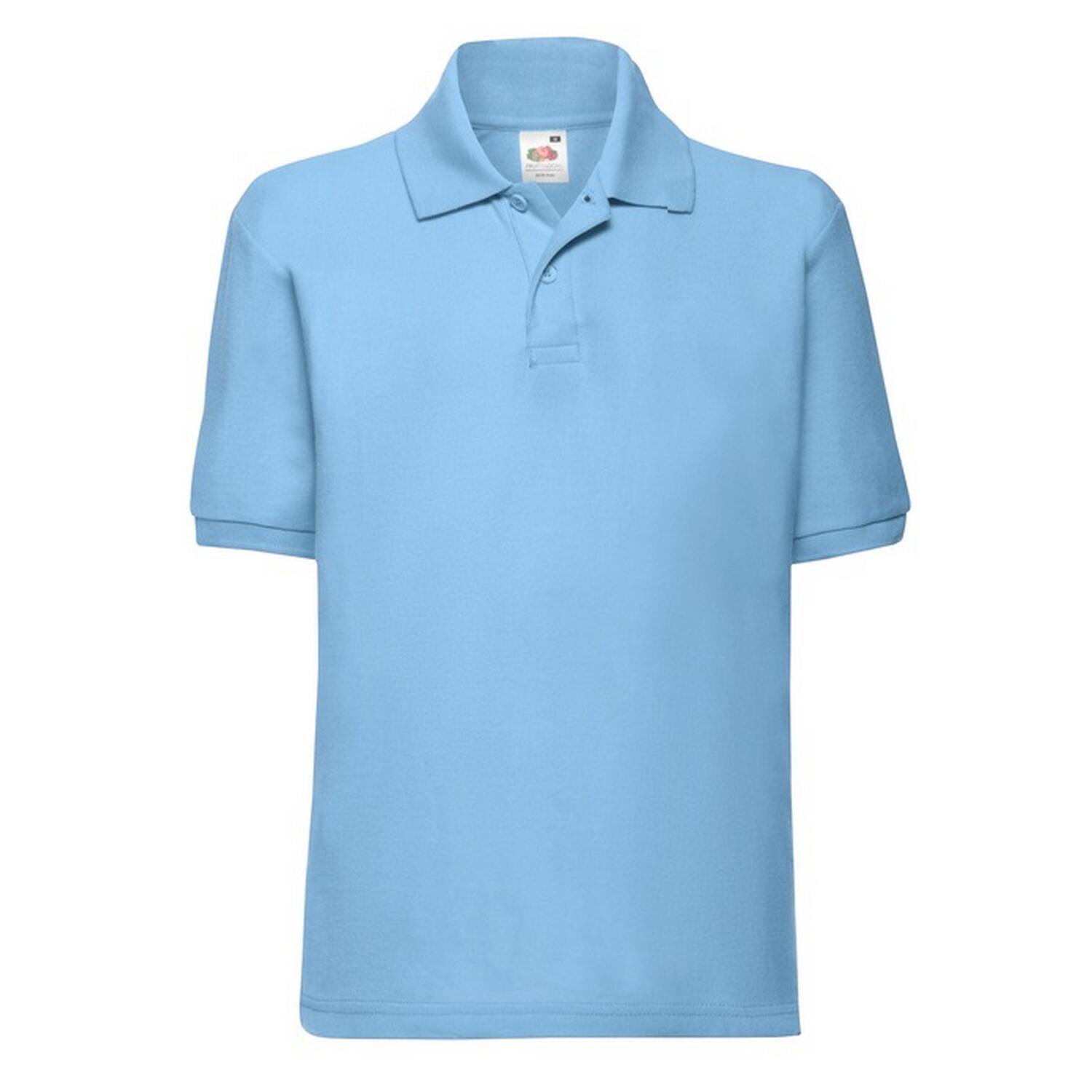 Camisola pólo 65/35 para crianças e jovens Azul Céu