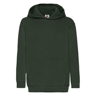 Kinder/kids classic 260 hoodie (fles groen)
