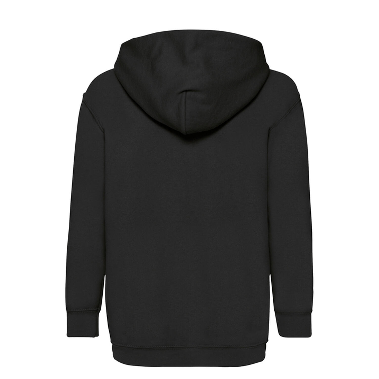Felpa Con Cappuccio Bambini Fruit Of The Loom Nero 2/3