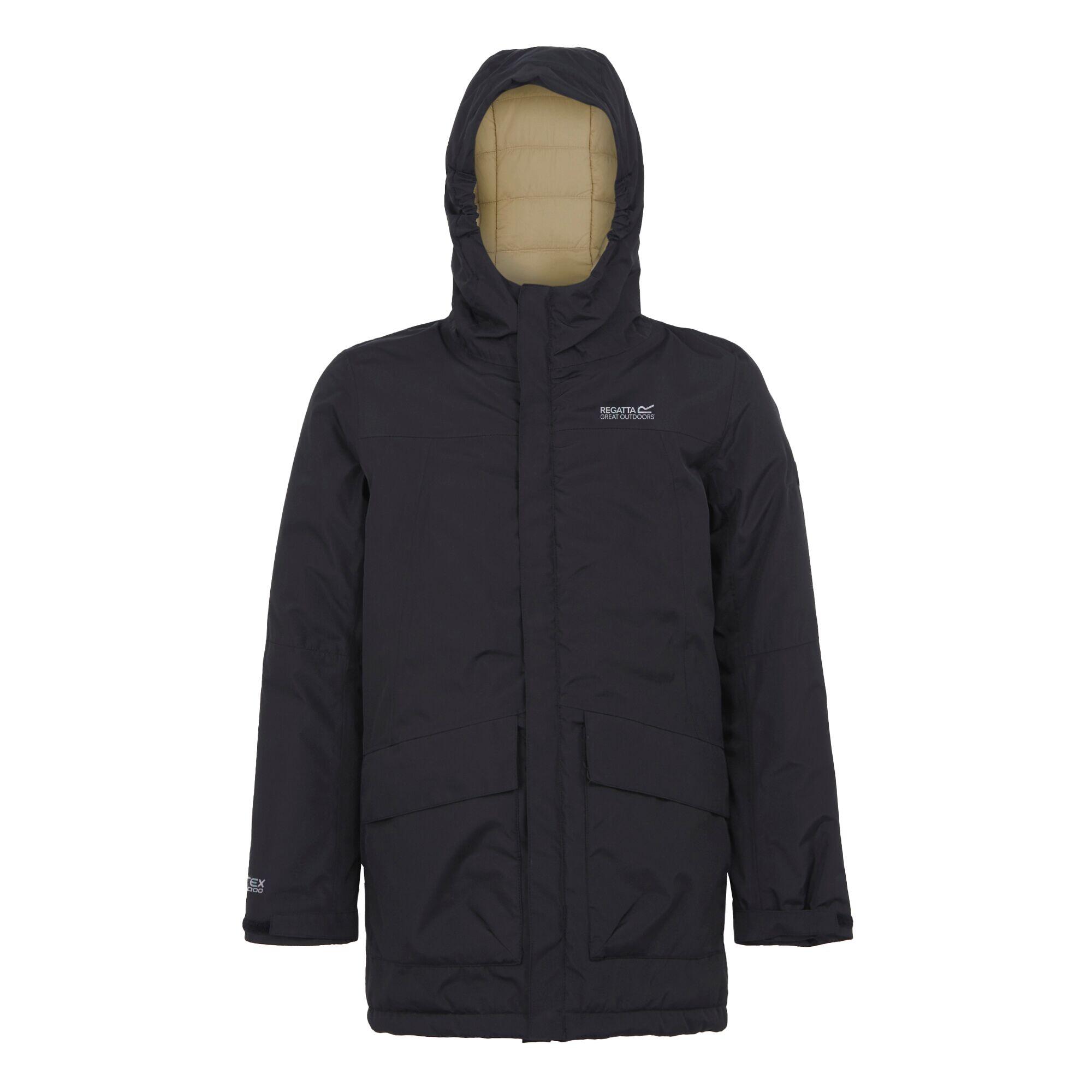 REGATTA Childrens/Kids Farbank Ski Jacket (Black/Oat)