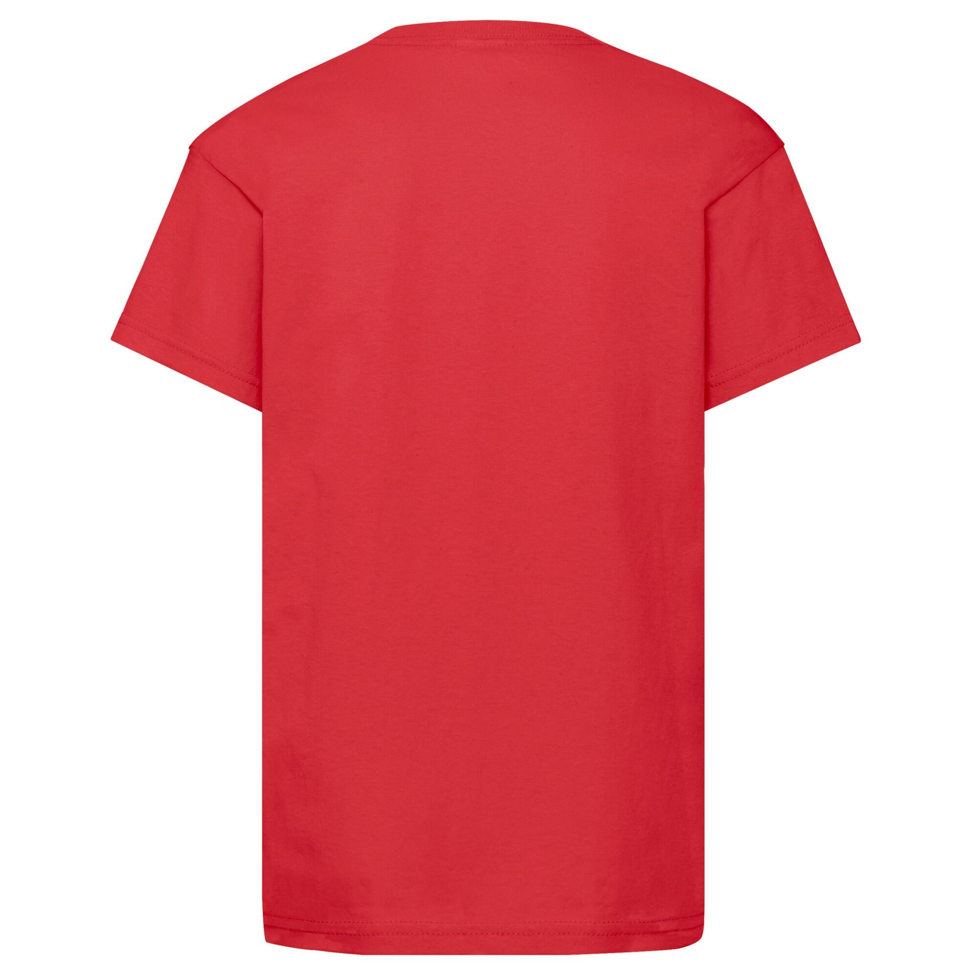 Maglietta Bambini Fruit Of The Loom Original Rosso 2/3