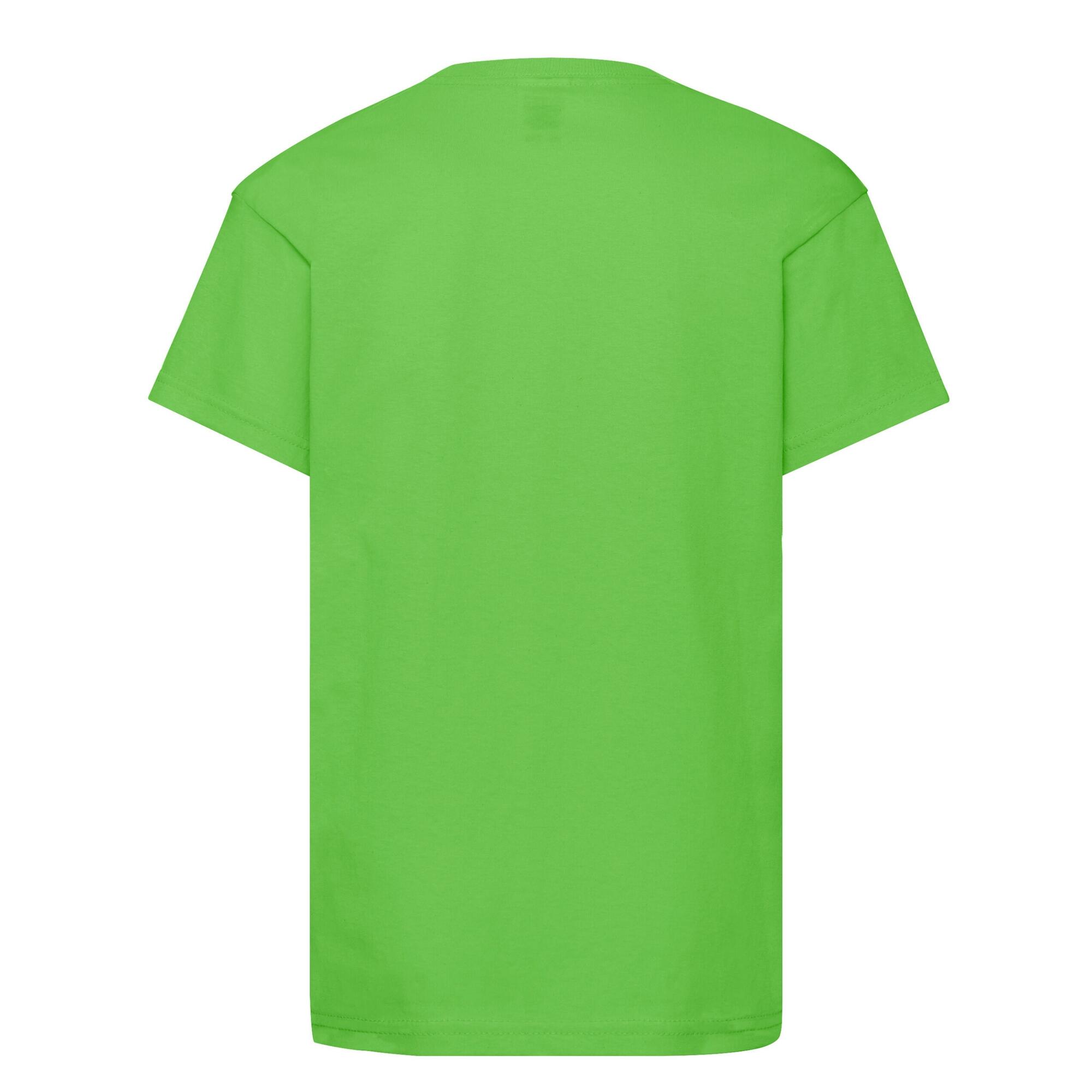 Maglietta Bambini Fruit Of The Loom Original Verde Lime 2/3