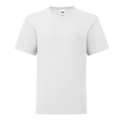 Maglietta Semplice Bambini Fruit Of The Loom Iconic 150 Bianco