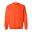 Unisex Adult Sweatshirt met Zware Mouwenhals (Oranje)