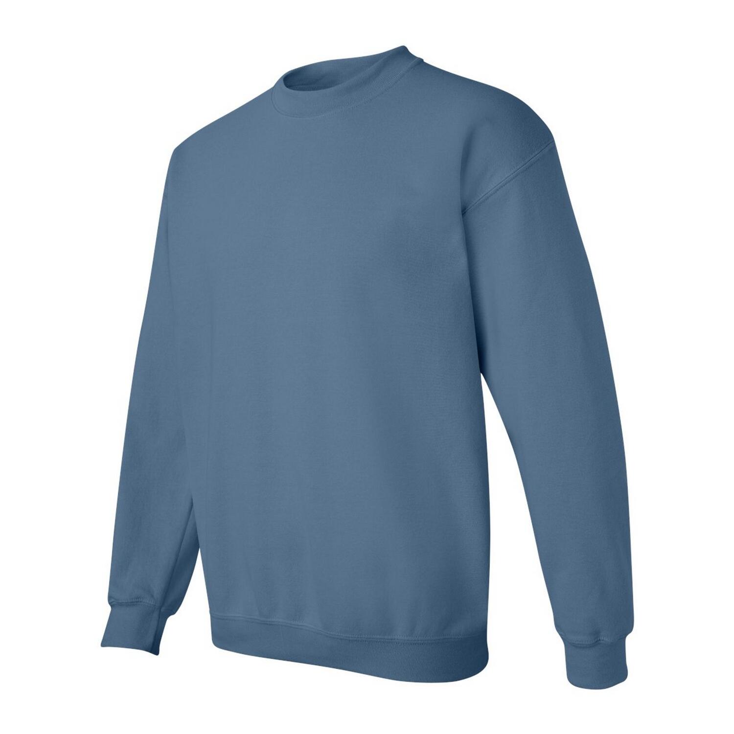 Felpa Girocollo Adulto Unisex Gildan Blu Indaco 3/3
