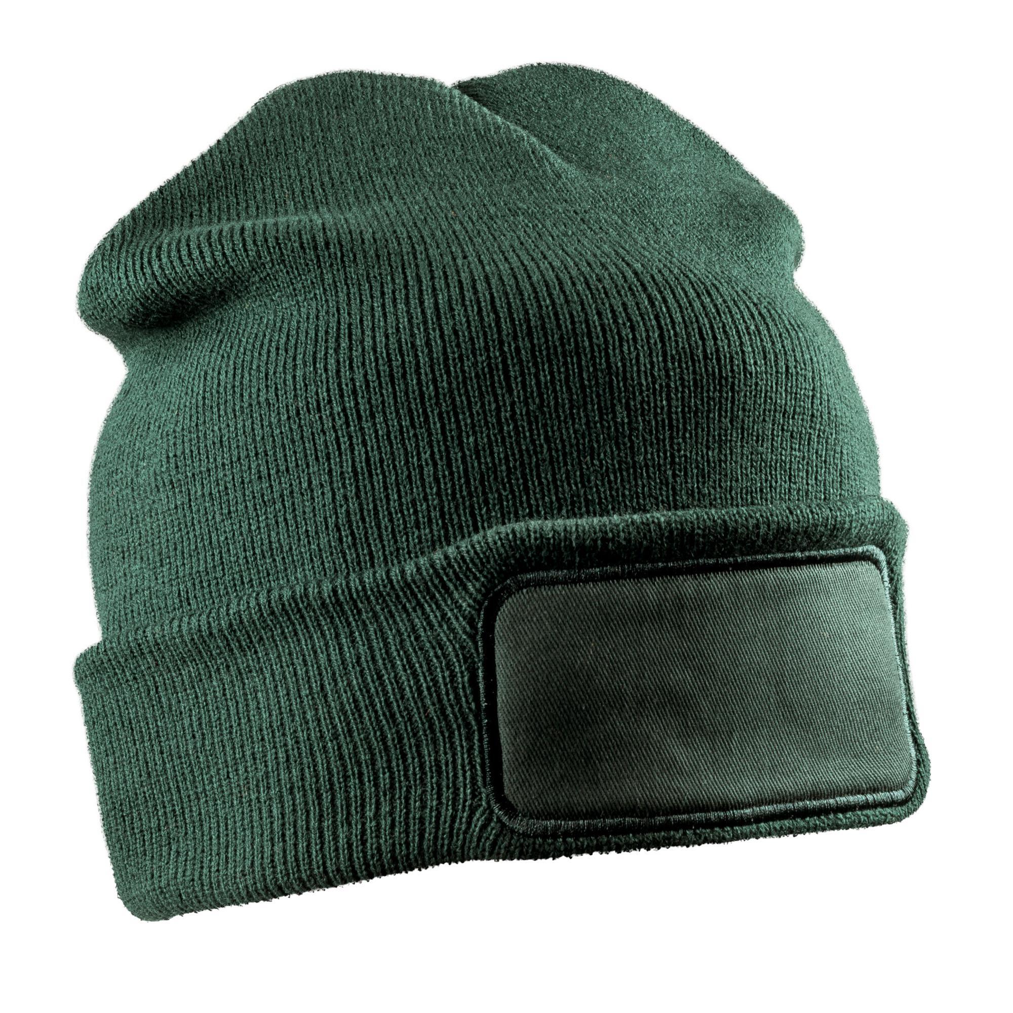 RESULT WINTER ESSENTIALS Cappello A Cuffia Toppa Stampata Adulto Unisex Result Winter Essentials Verde