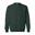 Unisex Adult Sweatshirt met Zware Mouwenhals (Bosgroen)