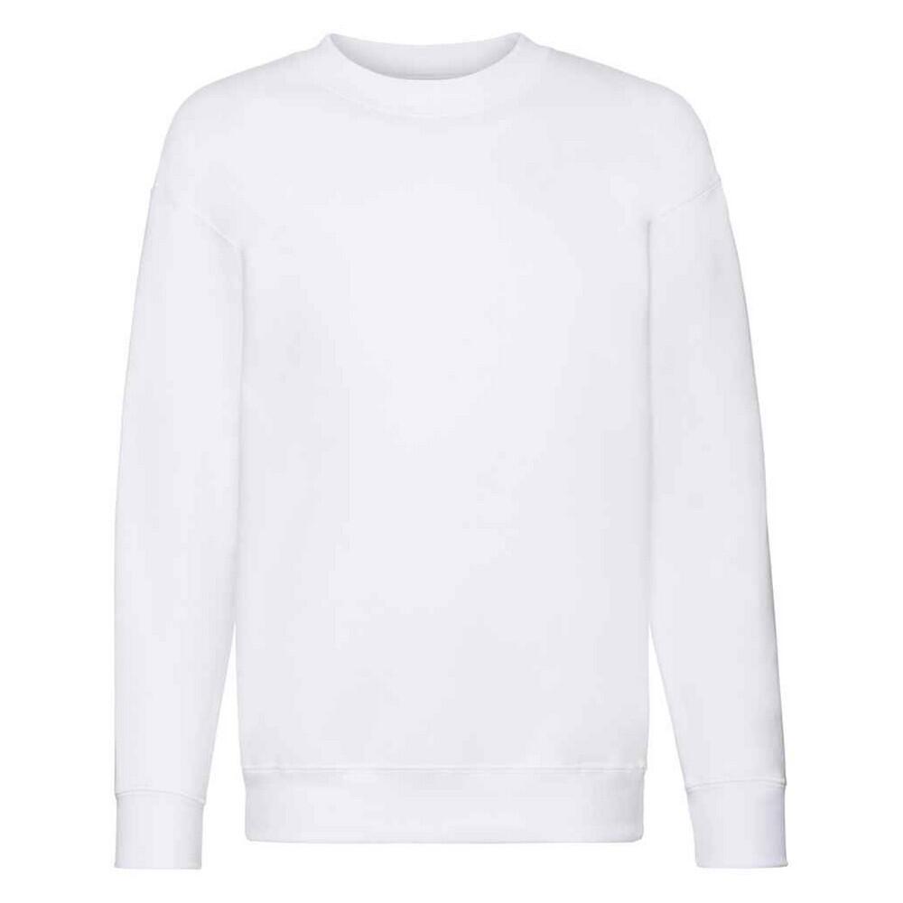 Childrens/Kids Premium Setin Jumper (White)