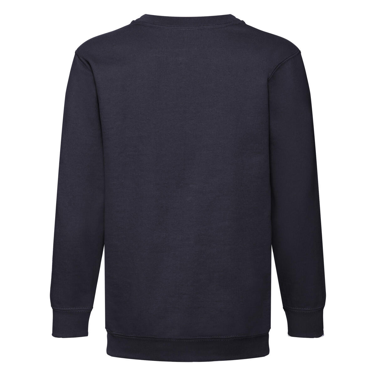 Felpa A Giro Bambini Fruit Of The Loom Classic Blu Scuro 2/3