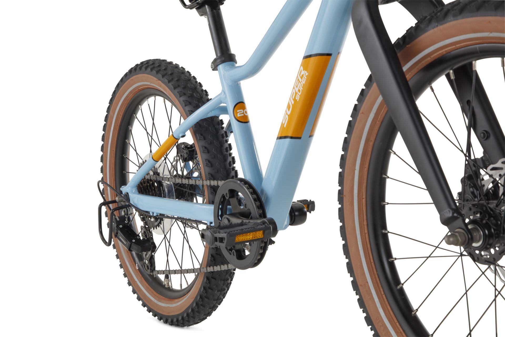 SuperSuper Xplore Mountain Bike per bambini - 20 pollici - 7 marce - Blu 4/5