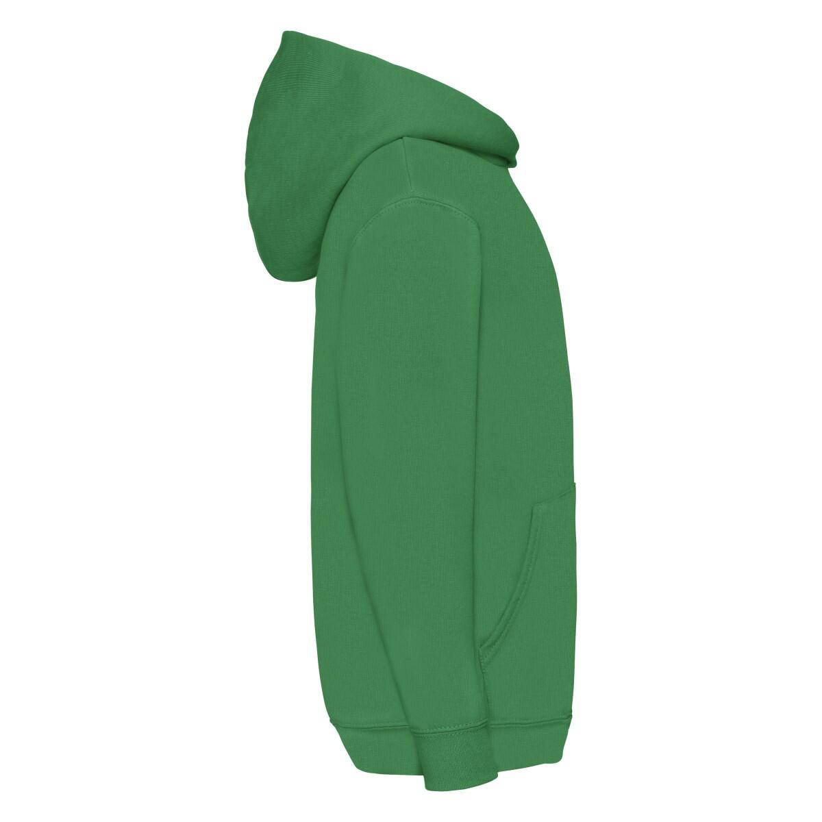 Felpa Con Cappuccio Bambini Fruit Of The Loom Classic 260 Verde Kelly 3/3