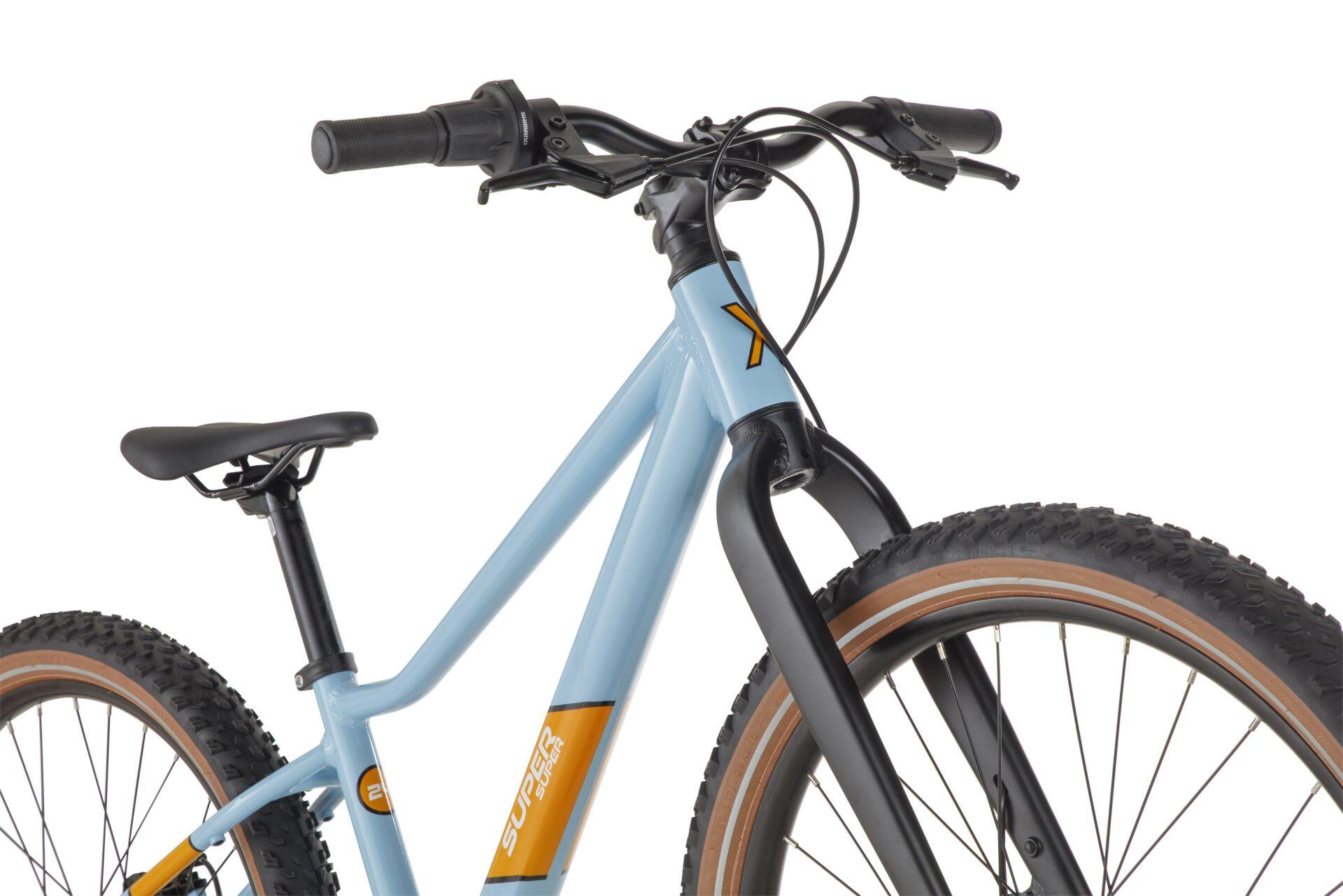 SuperSuper Xplore Mountain Bike per bambini 24 pollici - 7 marce - Blu 5/6
