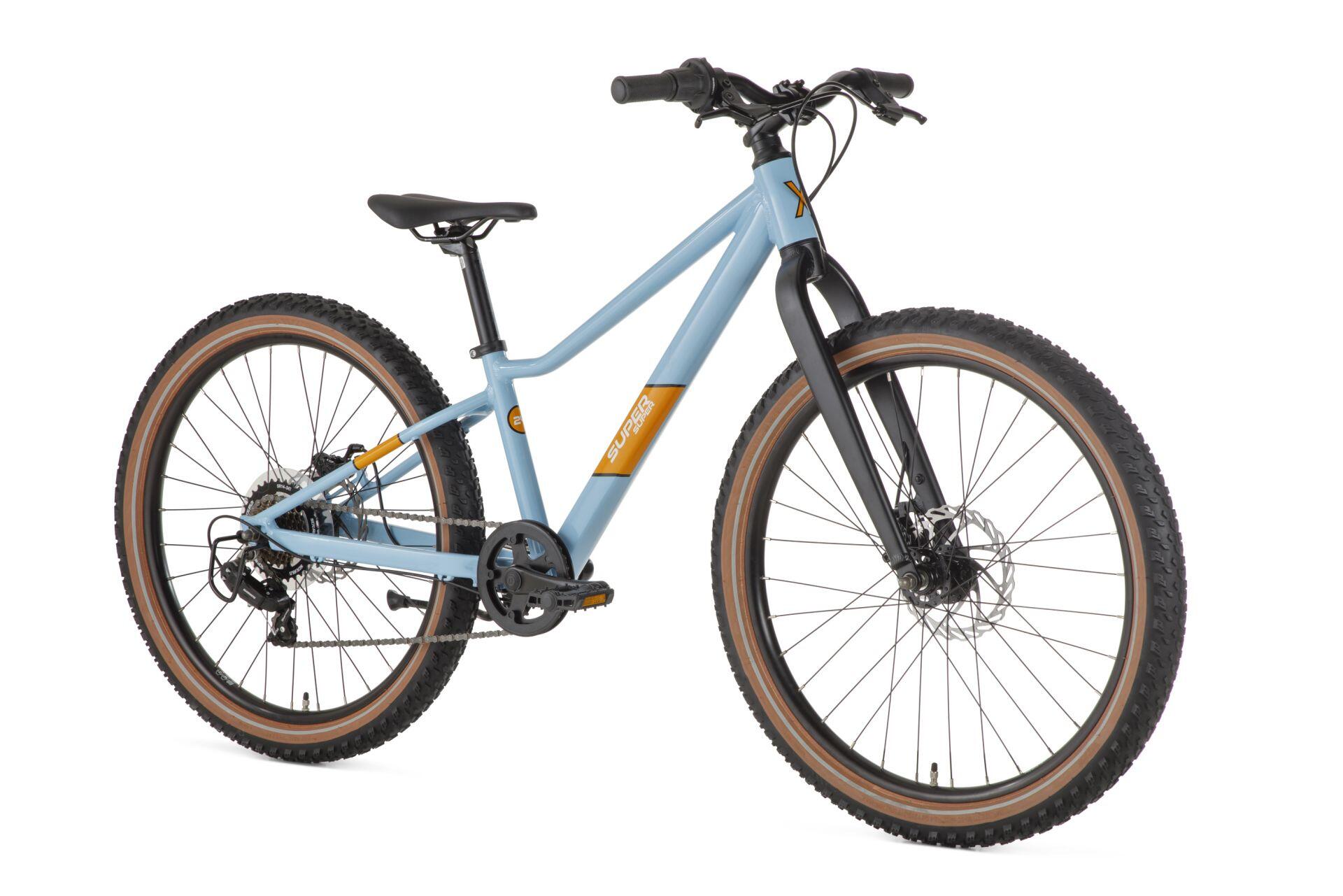 SuperSuper Xplore Mountain Bike per bambini 24 pollici - 7 marce - Blu 2/6