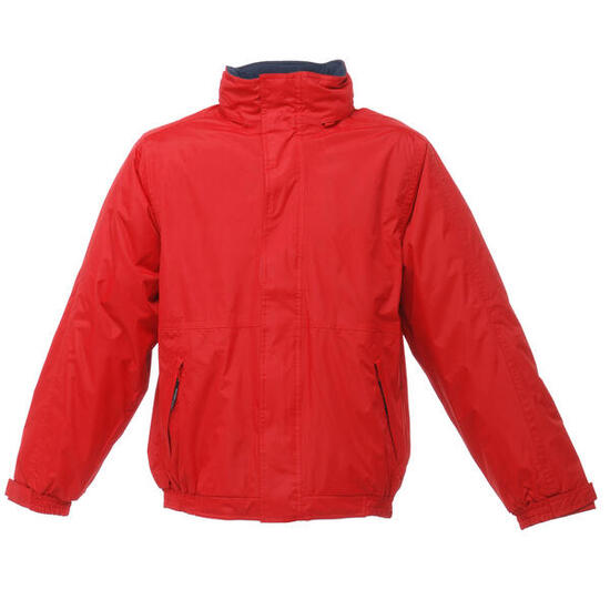 Blouson D'aviateur DOVER Adulte (Rouge Classique / Bleu Marine)