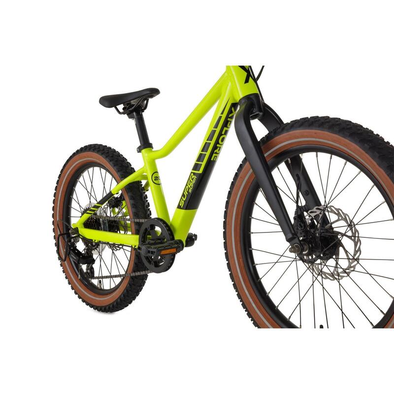 VTT pour enfants SuperSuper Xplore - 20 pouces - 7 vitesses - Jaune/Vert