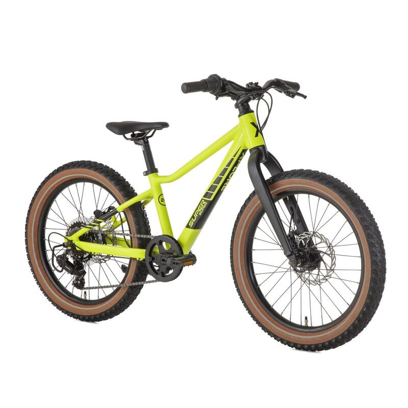 VTT pour enfants SuperSuper Xplore - 20 pouces - 7 vitesses - Jaune/Vert