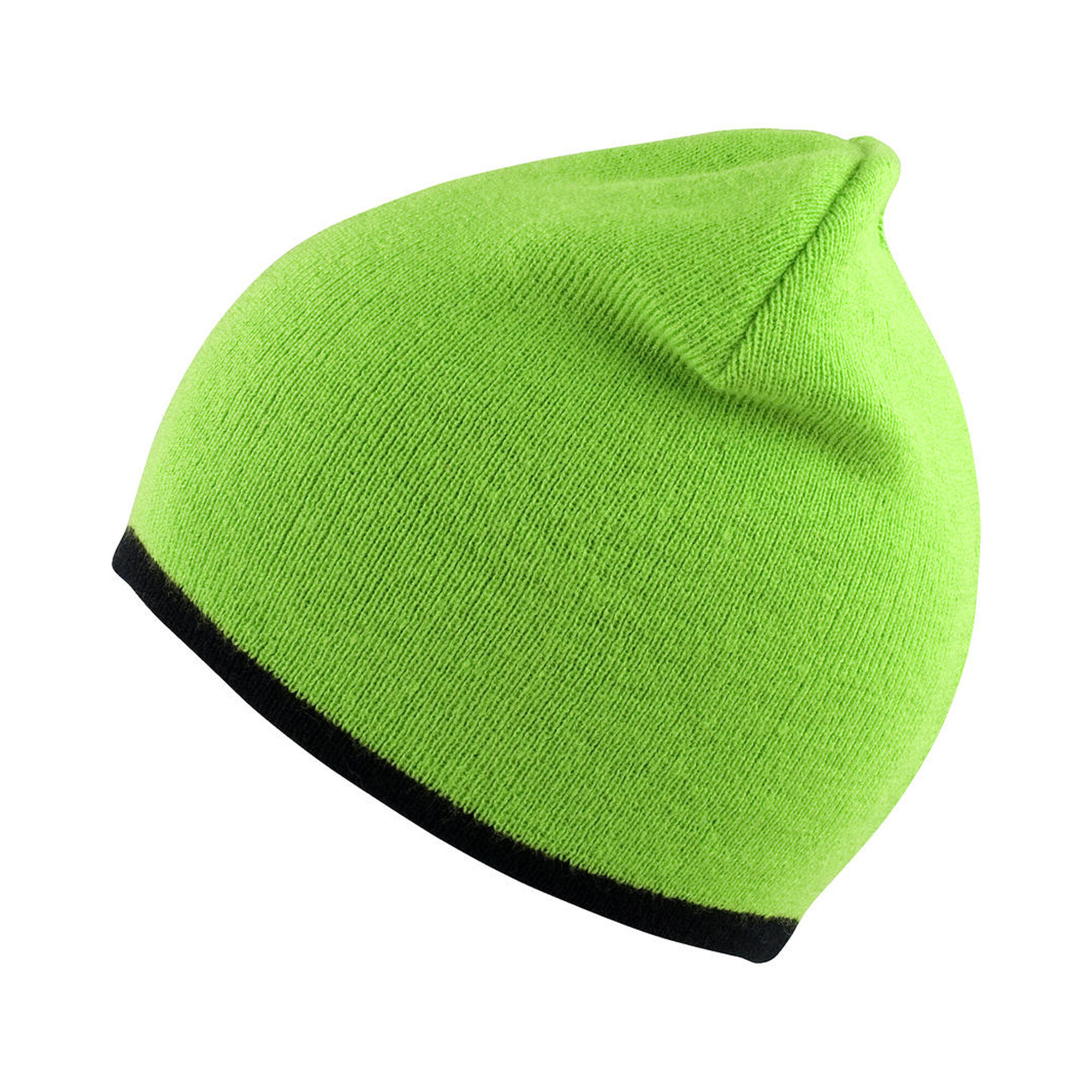 Soft Touch muts zonder manchet (Kalk/zwart) 3/3