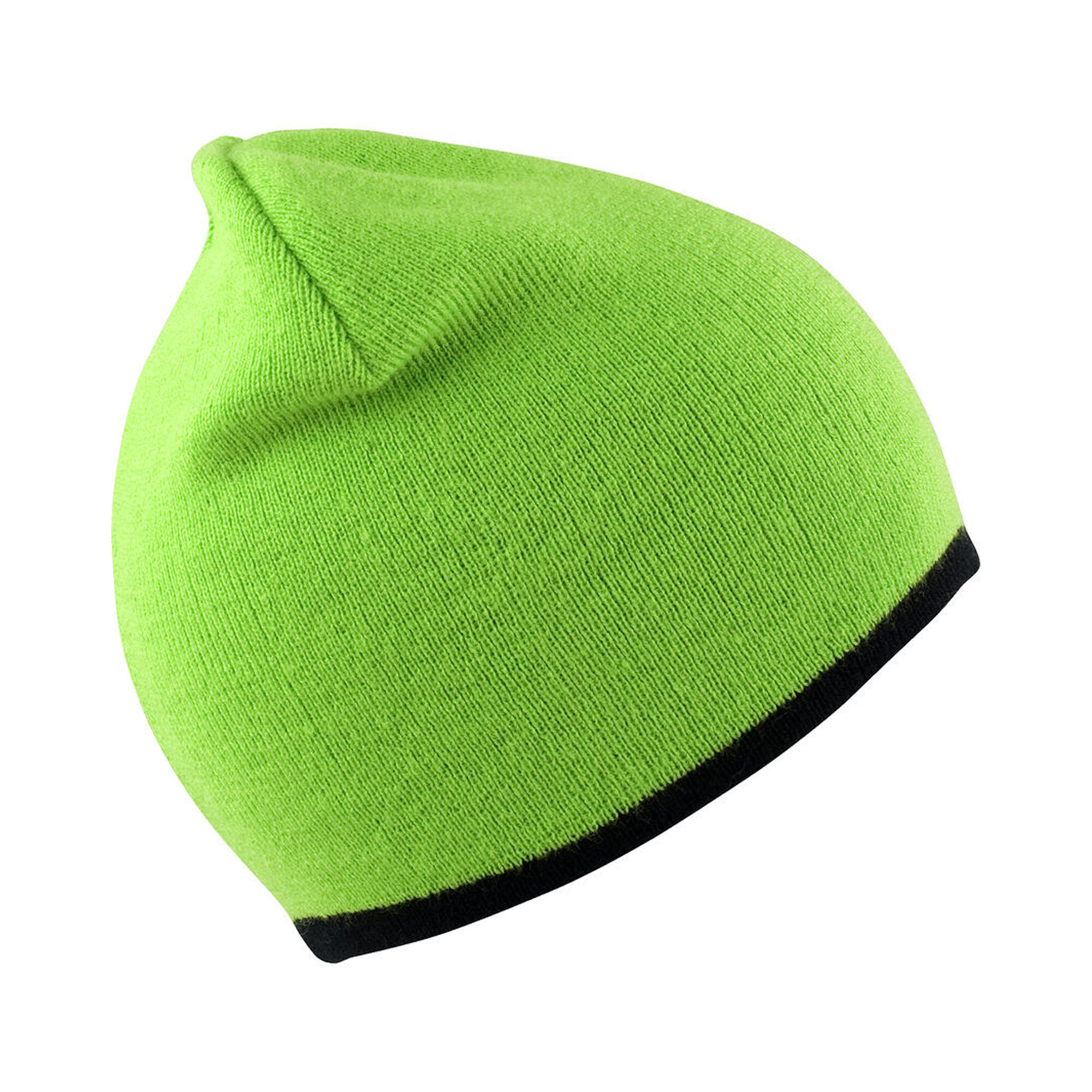 Soft Touch muts zonder manchet (Kalk/zwart) 2/3