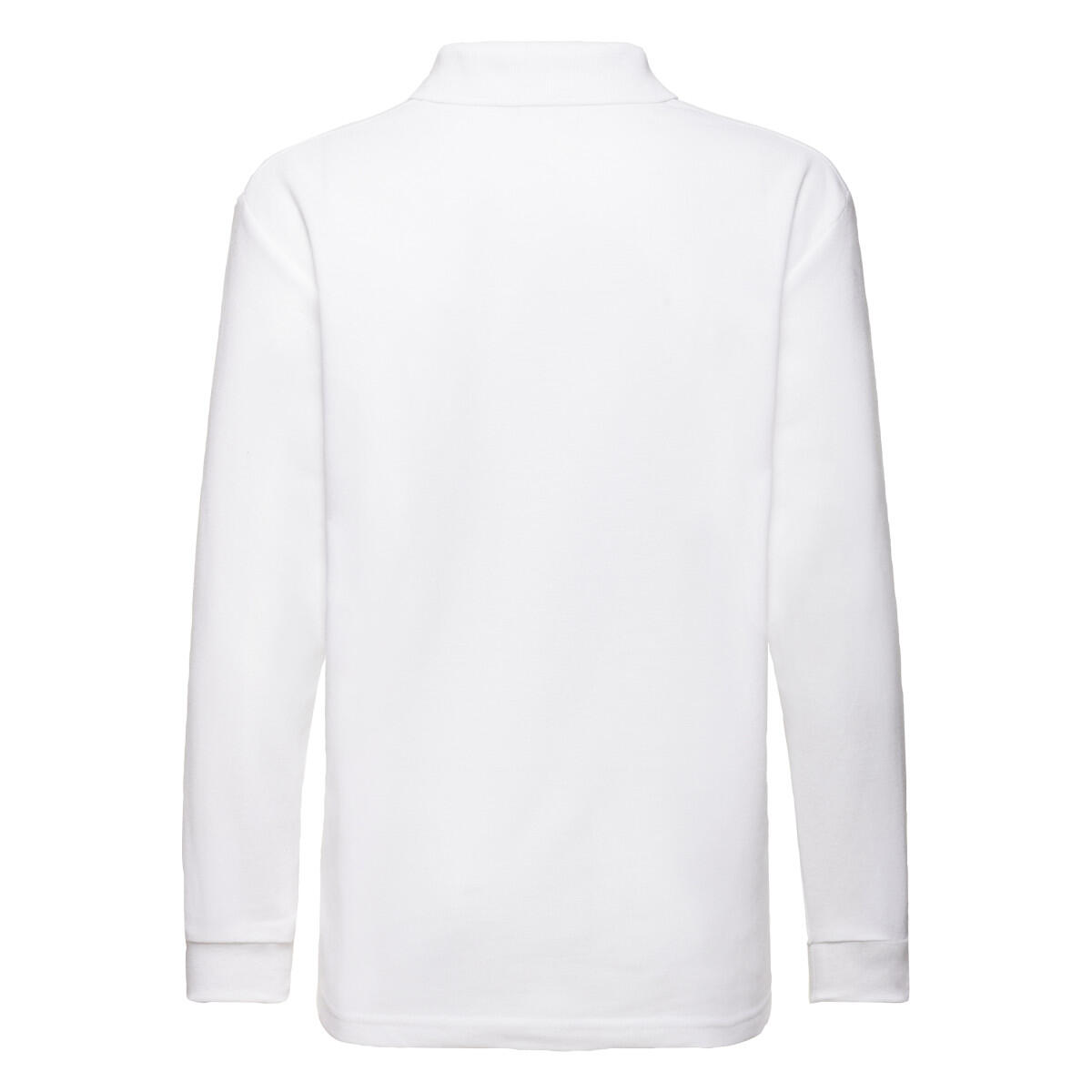 Maglietta Polo Manica Lunga Bambini Fruit Of The Loom Bianco FRUIT