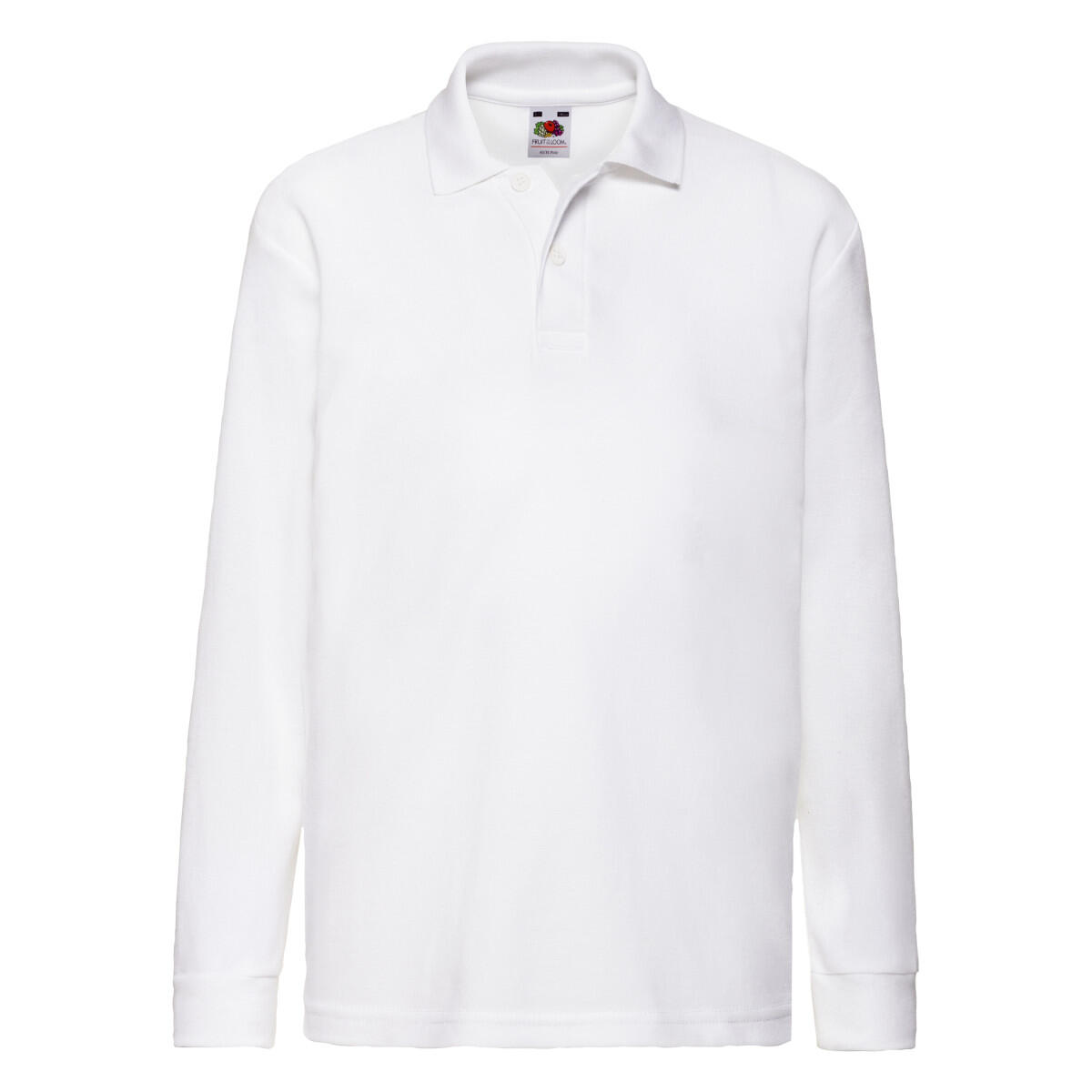 Fruit Of The Loom - Polo Manches Longues Enfant (blanc) - Polo Manches Longues - Blanc - Decathlon